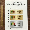 Duotone premium metal custom name badges size.webp