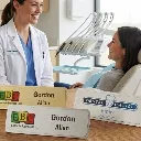 Duotone premium metal custom name badges demo.webp