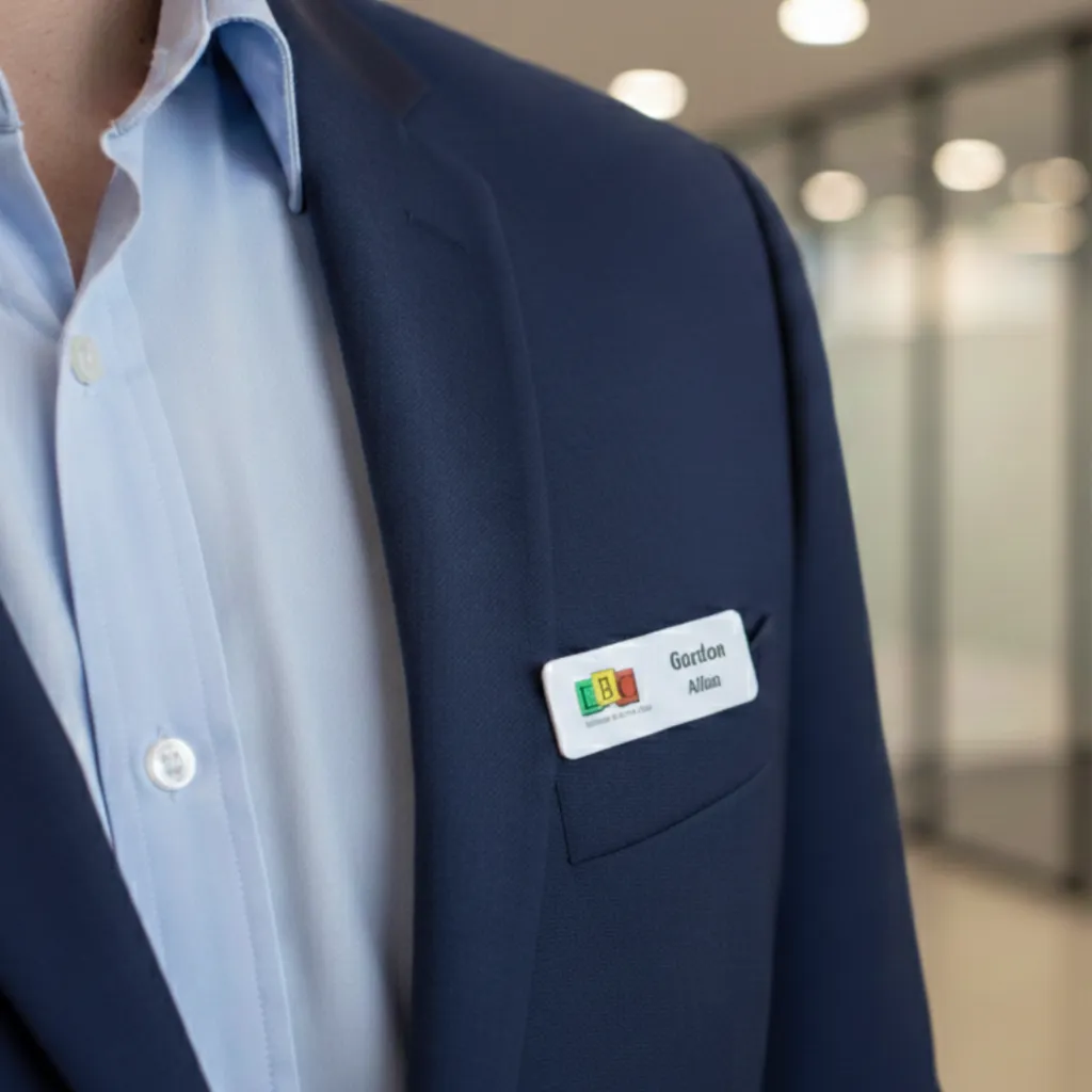Color name badges for office realtor nurse dentist.webp