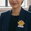 full color name badges for cinema retail employees.webp